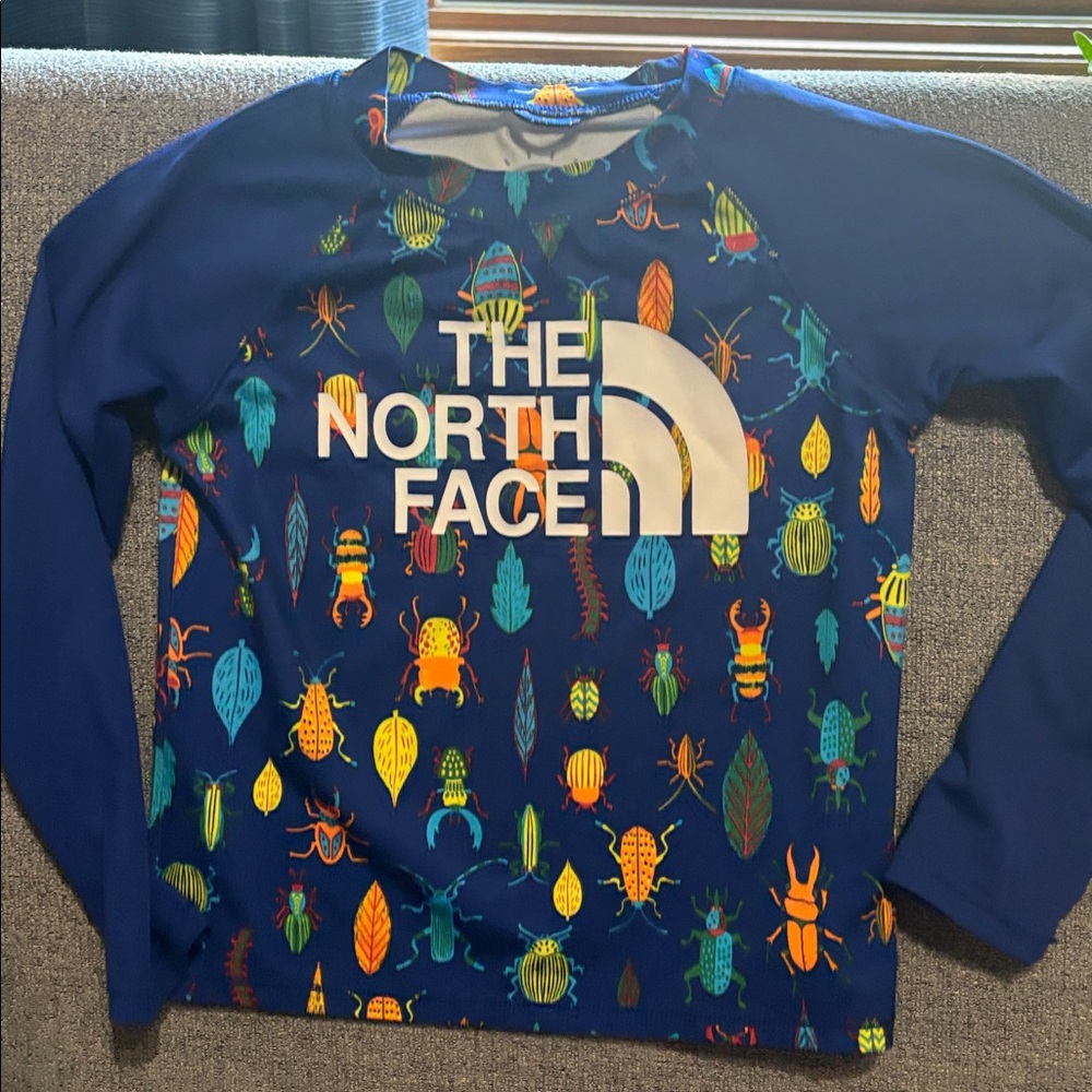 The North Face Navy Insect Print Long Sleeve Shirt